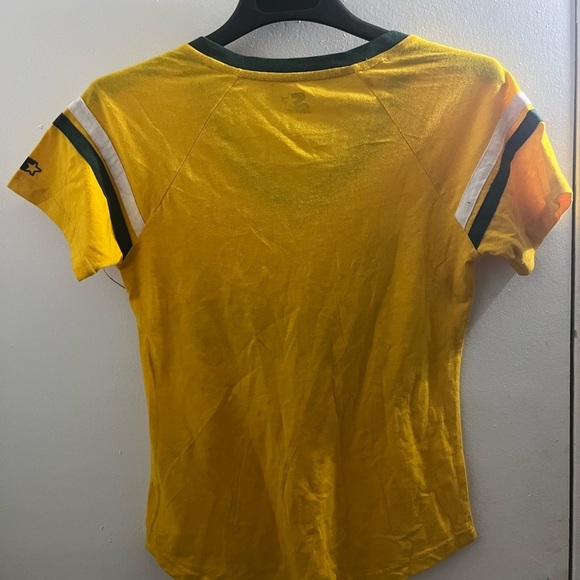 STARTER  packers Women's Yellow Packers Short Sleeve Tee - Picture 5 of 6